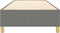 vidaXL - Bedframe - zonder - matras - 90x200 - cm - stof - donkergrijs