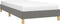 vidaXL - Bedframe - zonder - matras - 90x200 - cm - stof - donkergrijs
