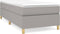 vidaXL - Bedframe - zonder - matras - 90x200 - cm - stof - lichtgrijs