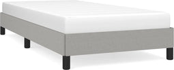 vidaXL - Bedframe - zonder - matras - 90x200 - cm - stof - lichtgrijs