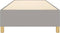 vidaXL - Bedframe - zonder - matras - 90x200 - cm - stof - lichtgrijs