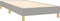 vidaXL - Bedframe - zonder - matras - 90x200 - cm - stof - lichtgrijs