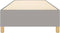 vidaXL - Bedframe - zonder - matras - 90x200 - cm - stof - lichtgrijs