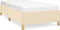 vidaXL - Bedframe - zonder - matras - 90x200 - cm - stof - crèmekleurig