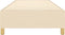 vidaXL - Bedframe - zonder - matras - 90x200 - cm - stof - crèmekleurig