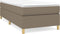 vidaXL - Bedframe - zonder - matras - 90x200 - cm - stof - taupe