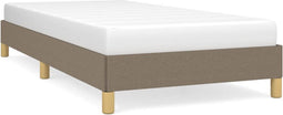 vidaXL - Bedframe - zonder - matras - 90x200 - cm - stof - taupe
