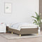 vidaXL - Bedframe - zonder - matras - 90x200 - cm - stof - taupe