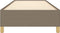 vidaXL - Bedframe - zonder - matras - 90x200 - cm - stof - taupe