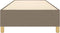 vidaXL - Bedframe - zonder - matras - 90x200 - cm - stof - taupe