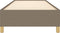 vidaXL - Bedframe - zonder - matras - 90x200 - cm - stof - taupe