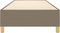vidaXL - Bedframe - zonder - matras - 90x200 - cm - stof - taupe