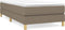 vidaXL - Bedframe - zonder - matras - 90x200 - cm - stof - taupe