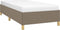 vidaXL - Bedframe - zonder - matras - 90x200 - cm - stof - taupe