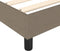 vidaXL - Bedframe - zonder - matras - 90x200 - cm - stof - taupe