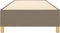 vidaXL - Bedframe - zonder - matras - 90x200 - cm - stof - taupe