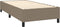 vidaXL - Bedframe - zonder - matras - 90x200 - cm - stof - taupe