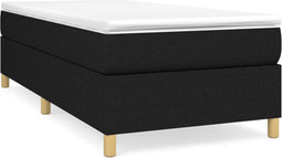 vidaXL - Bedframe - zonder - matras - 90x200 - cm - stof - zwart