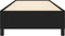 vidaXL - Bedframe - zonder - matras - 90x200 - cm - stof - zwart