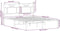 vidaXL - Bedframe - zonder - matras - bewerkt - hout - bruin - eikenkleur - 137x190 - cm