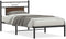 vidaXL - Bedframe - zonder - matras - bewerkt - hout - bruin - eikenkleur - 80x200 - cm