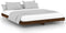 vidaXL - Bedframe - zonder - matras - bewerkt - hout - bruin - eikenkleur - 140x200 - cm