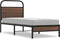 vidaXL - Bedframe - zonder - matras - bewerkt - hout - bruin - eikenkleur - 80x200 - cm