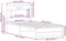 vidaXL - Bedframe - zonder - matras - bewerkt - hout - bruin - eikenkleur - 80x200 - cm