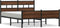 vidaXL - Bedframe - zonder - matras - bewerkt - hout - bruin - eikenkleur - 140x200 - cm