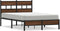 vidaXL - Bedframe - zonder - matras - bewerkt - hout - bruin - eikenkleur - 120x190 - cm