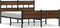 vidaXL - Bedframe - zonder - matras - bewerkt - hout - bruin - eikenkleur - 150x200 - cm