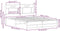 vidaXL - Bedframe - zonder - matras - bewerkt - hout - bruin - eikenkleur - 140x190 - cm