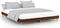 vidaXL - Bedframe - zonder - matras - bewerkt - hout - bruin - eikenkleur - 120x200 - cm