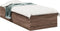 vidaXL - Bedframe - zonder - matras - bewerkt - hout - bruin - eikenkleur - 75x190 - cm