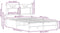 vidaXL - Bedframe - zonder - matras - bewerkt - hout - bruin - eikenkleur - 120x190 - cm