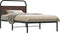 vidaXL - Bedframe - zonder - matras - bewerkt - hout - bruin - eikenkleur - 90x190 - cm