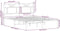 vidaXL - Bedframe - zonder - matras - bewerkt - hout - bruin - eikenkleur - 140x200 - cm