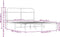 vidaXL - Bedframe - zonder - matras - bewerkt - hout - bruin - eikenkleur - 150x200 - cm