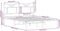 vidaXL - Bedframe - zonder - matras - bewerkt - hout - bruin - eikenkleur - 140x190 - cm