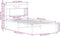 vidaXL - Bedframe - zonder - matras - bewerkt - hout - bruin - eikenkleur - 75x190 - cm