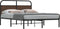 vidaXL - Bedframe - zonder - matras - bewerkt - hout - bruin - eikenkleur - 160x200 - cm
