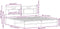 vidaXL - Bedframe - zonder - matras - bewerkt - hout - bruin - eikenkleur - 183x203 - cm