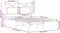 vidaXL - Bedframe - zonder - matras - bewerkt - hout - bruin - eikenkleur - 120x200 - cm