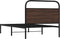 vidaXL - Bedframe - zonder - matras - bewerkt - hout - bruin - eikenkleur - 90x190 - cm