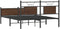 vidaXL - Bedframe - zonder - matras - bewerkt - hout - bruin - eikenkleur - 150x200 - cm