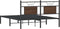 vidaXL - Bedframe - zonder - matras - bewerkt - hout - bruin - eikenkleur - 150x200 - cm