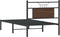 vidaXL - Bedframe - zonder - matras - bewerkt - hout - bruin - eikenkleur - 80x200 - cm