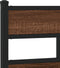 vidaXL - Bedframe - zonder - matras - bewerkt - hout - bruin - eikenkleur - 80x200 - cm