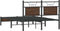 vidaXL - Bedframe - zonder - matras - bewerkt - hout - bruin - eikenkleur - 120x190 - cm