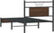 vidaXL - Bedframe - zonder - matras - bewerkt - hout - bruin - eikenkleur - 80x200 - cm